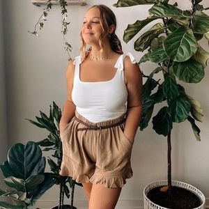 NWT White Tie Bodysuit